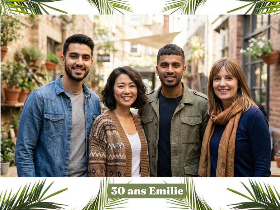 Exemple de mise en page pour un anniversaire